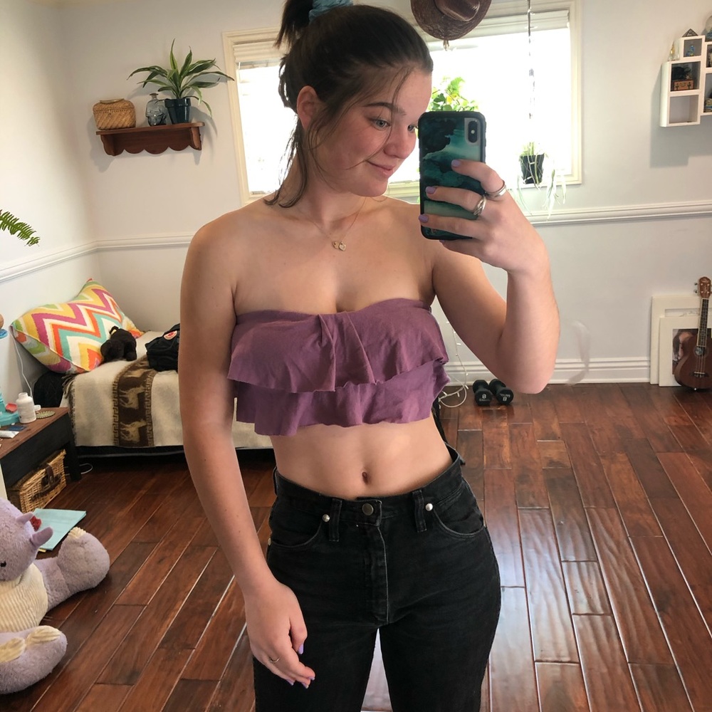 Purple tube top